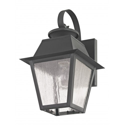 1 Light Charcoal Outdoor Wall Lantern Livex