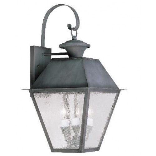 3 Light Charcoal Outdoor Wall Lantern Livex