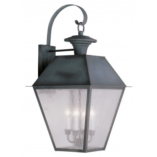 4 Light Charcoal Outdoor Wall Lantern Livex