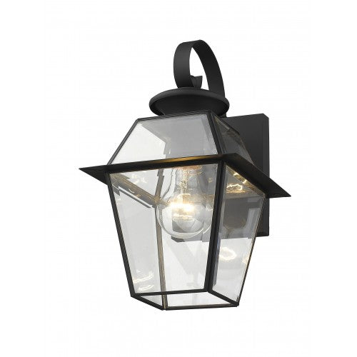 1 Light Black Outdoor Wall Lantern Livex