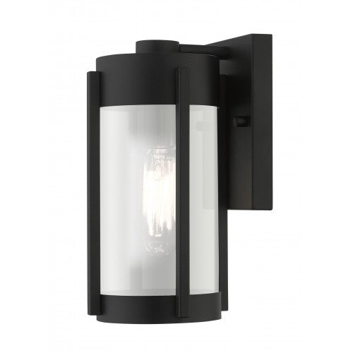 1 Light Black Outdoor Wall Lantern Livex