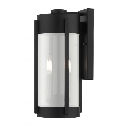 2 Light Black Outdoor Wall Lantern Livex