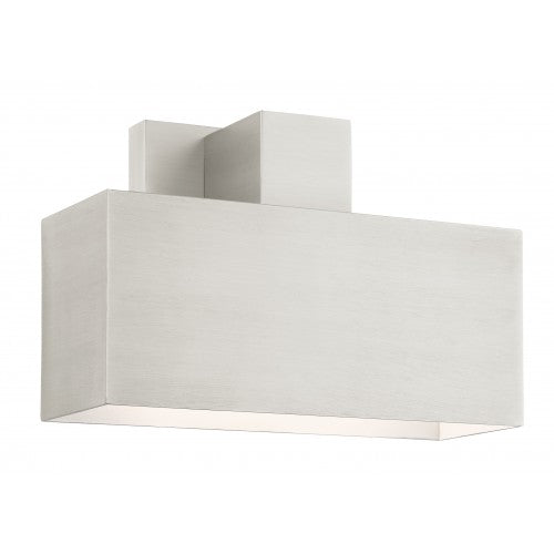 1 Light Brushed Nickel Outdoor ADA Wall Sconce Livex