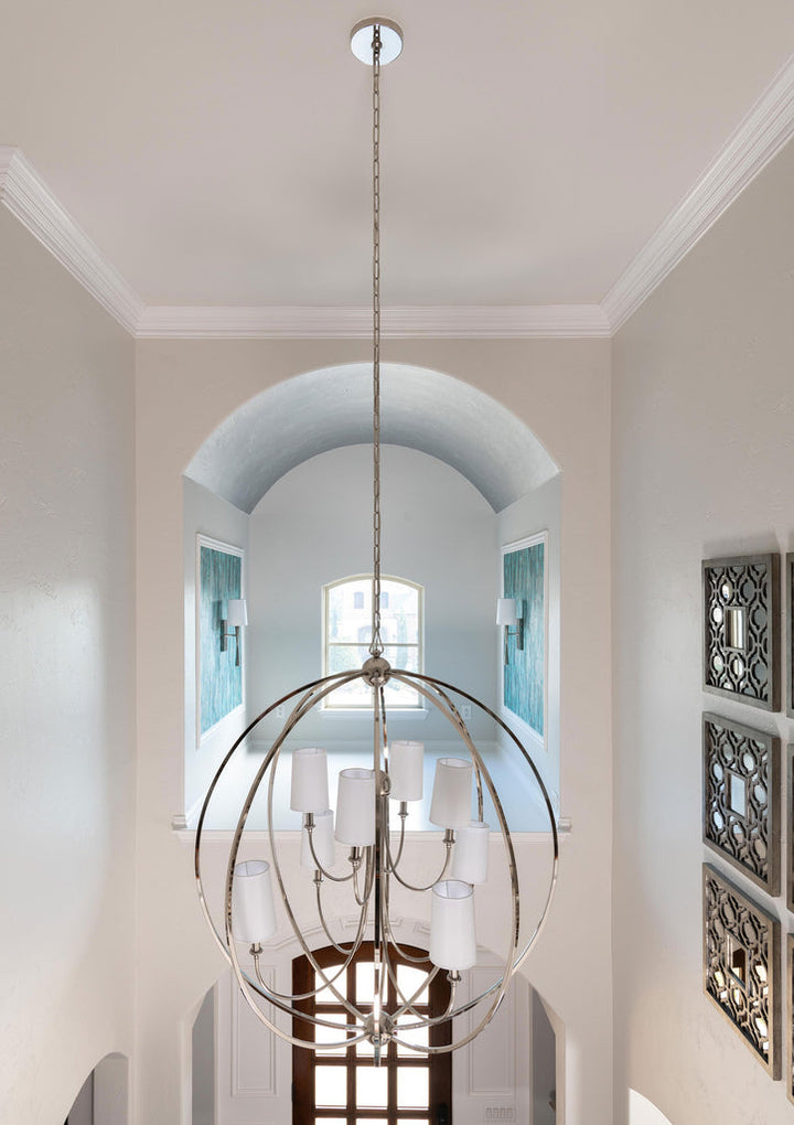Crystorama Crystorama Libby Langdon Sylvan 8 Light Polished Nickel Chandelier