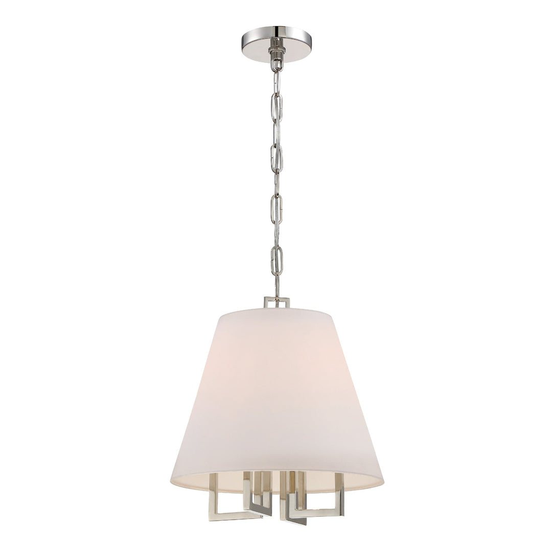 Libby Langdon Westwood 4 Light Polished Nickel Pendant Crystorama