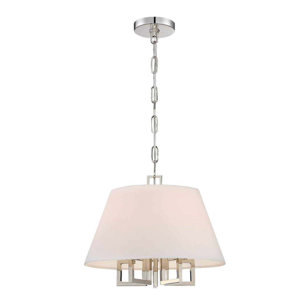 Libby Langdon Westwood 5 Light Polished Nickel Pendant Crystorama