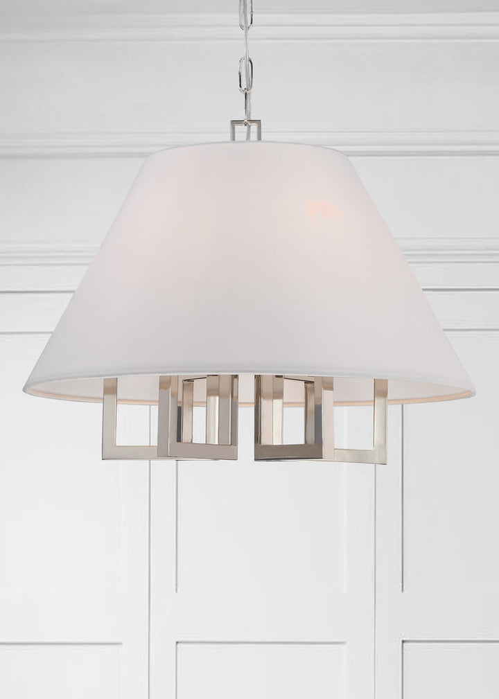 Crystorama Crystorama Libby Langdon Westwood 6 Light Polished Nickel Chandelier