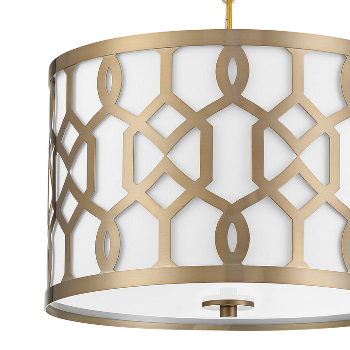 Crystorama Crystorama Libby Langdon Jennings 3 Light Aged Brass Chandelier