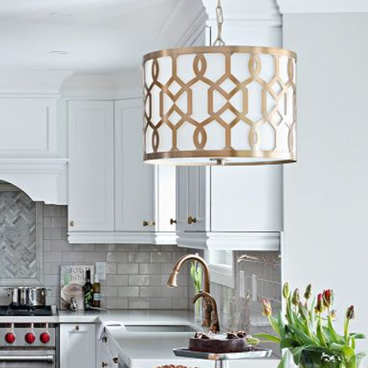 Crystorama Crystorama Libby Langdon Jennings 3 Light Aged Brass Chandelier