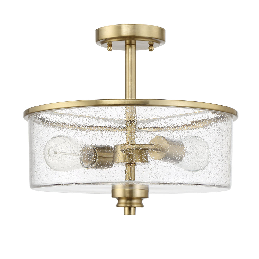 Bolden 2 Light Convertible Semiflush in Satin Brass CRAFTMADE