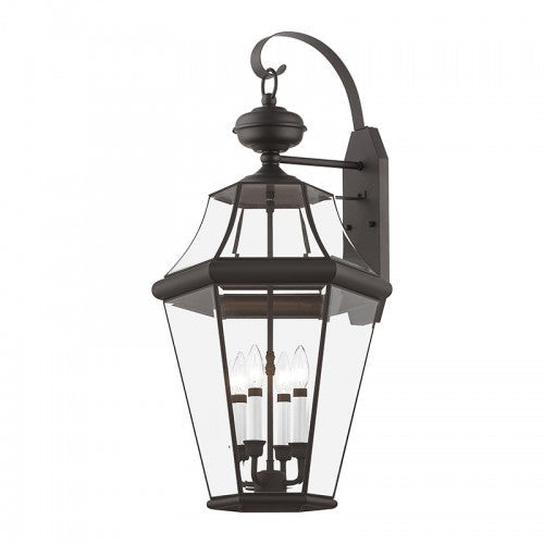 4 Light Bronze Outdoor Wall Lantern Livex