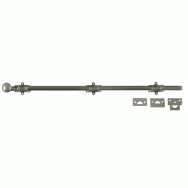 24 Inch Deltana Heavy Duty Surface Bolt (Antique Nickel Finish) DELTANA