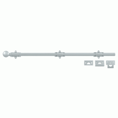 24 Inch Deltana Heavy Duty Surface Bolt (Brushed Chrome Finish) DELTANA