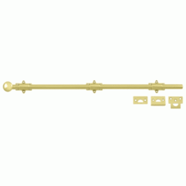 24 Inch Deltana Heavy Duty Surface Bolt (Polished Brass Finish) DELTANA