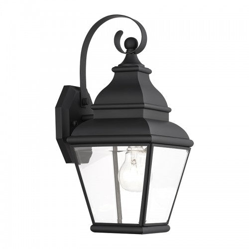 1 Light Black Outdoor Wall Lantern Livex