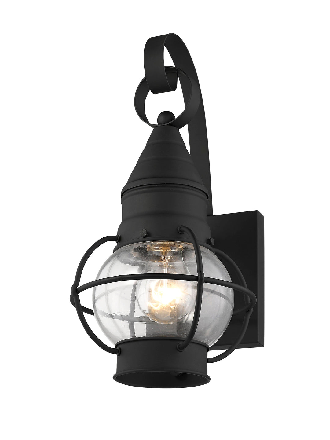 1 Light Black Outdoor Wall Lantern Livex