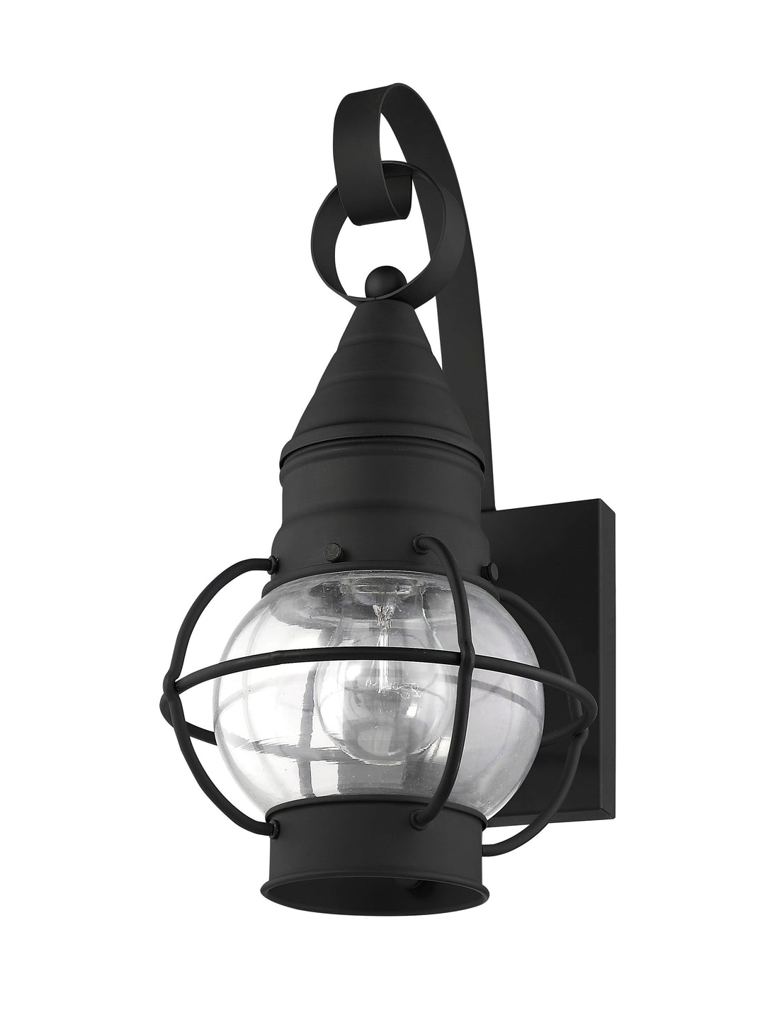 1 Light Black Outdoor Wall Lantern Livex