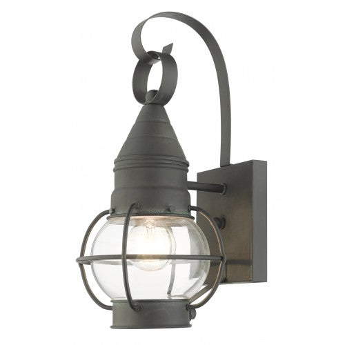 1 Light Charcoal Outdoor Wall Lantern Livex