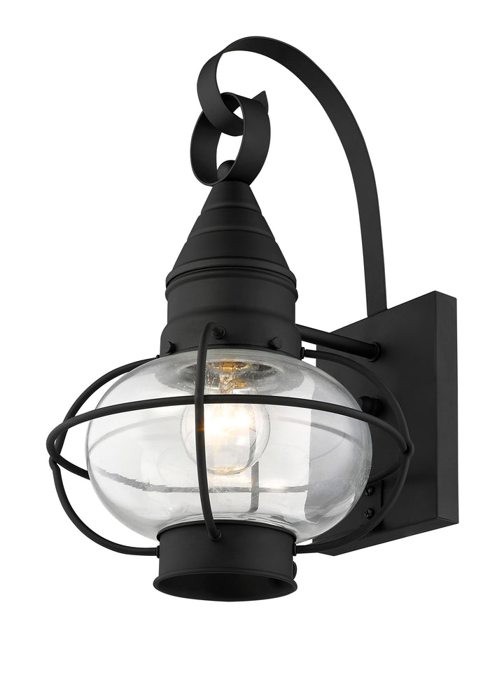 1 Light Black Outdoor Wall Lantern Livex