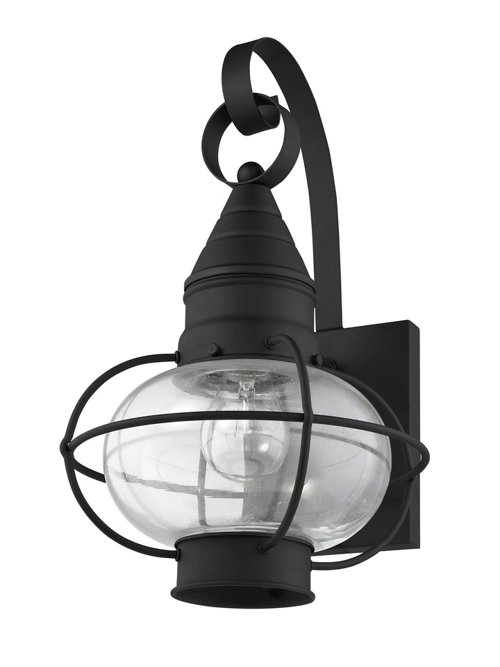 1 Light Black Outdoor Wall Lantern Livex