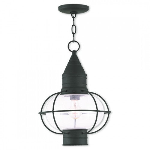 1 Light Black Outdoor Lantern Livex