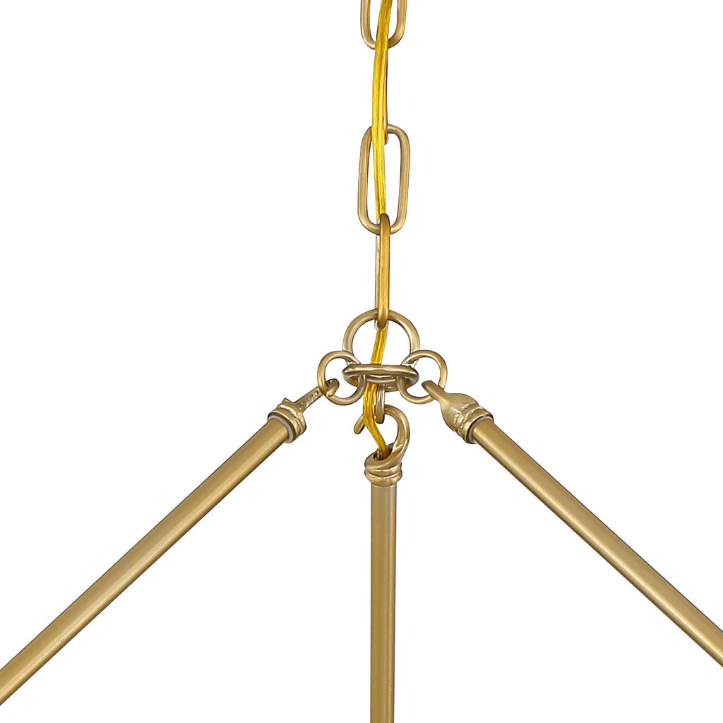 Crystorama Crystorama Calypso 6 Light Crystal Teardrop Vibrant Gold Chandelier