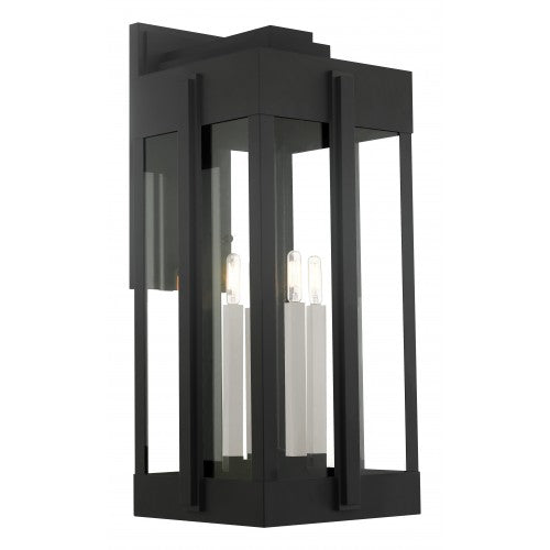 4 Light Black Outdoor Wall Lantern Livex