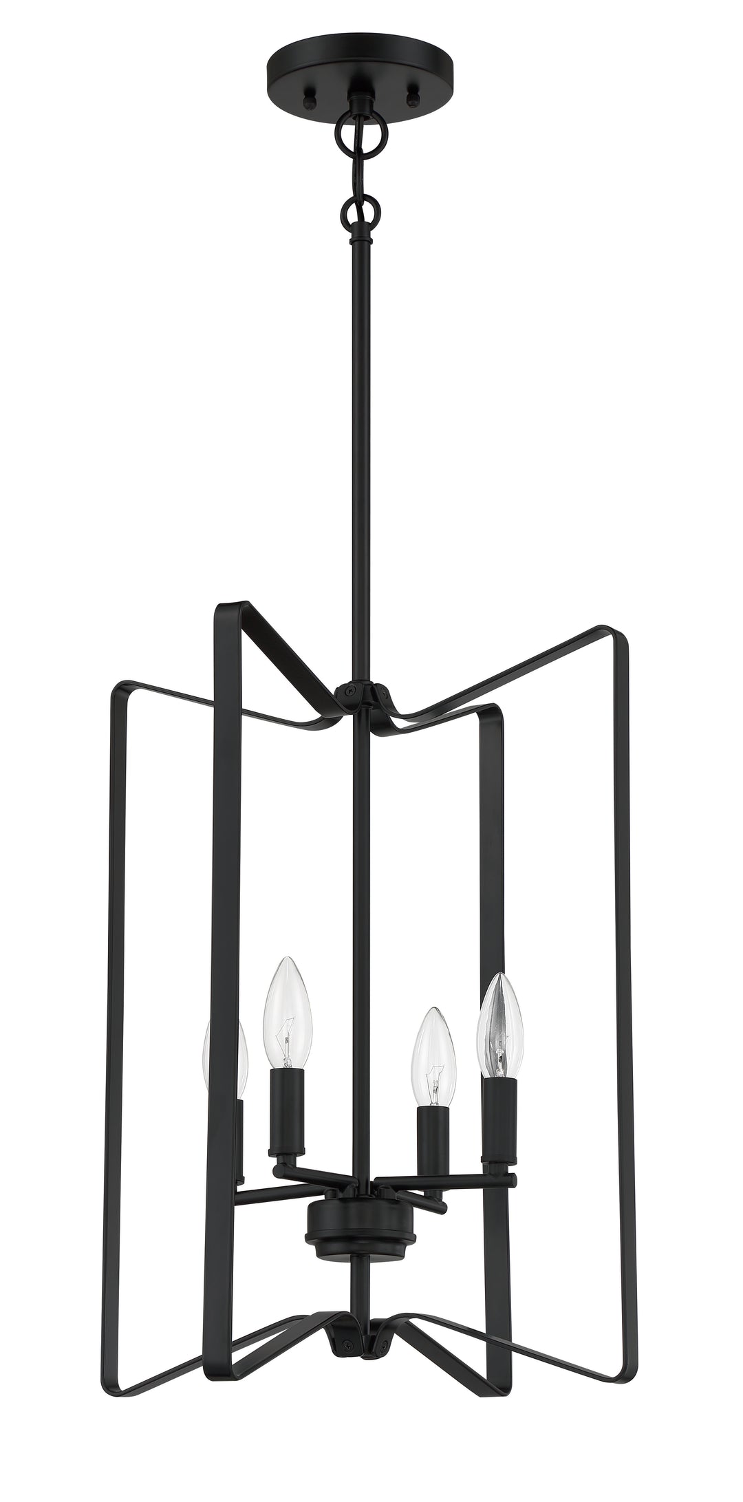 Shayna 4 Light Foyer in Flat Black CRAFTMADE