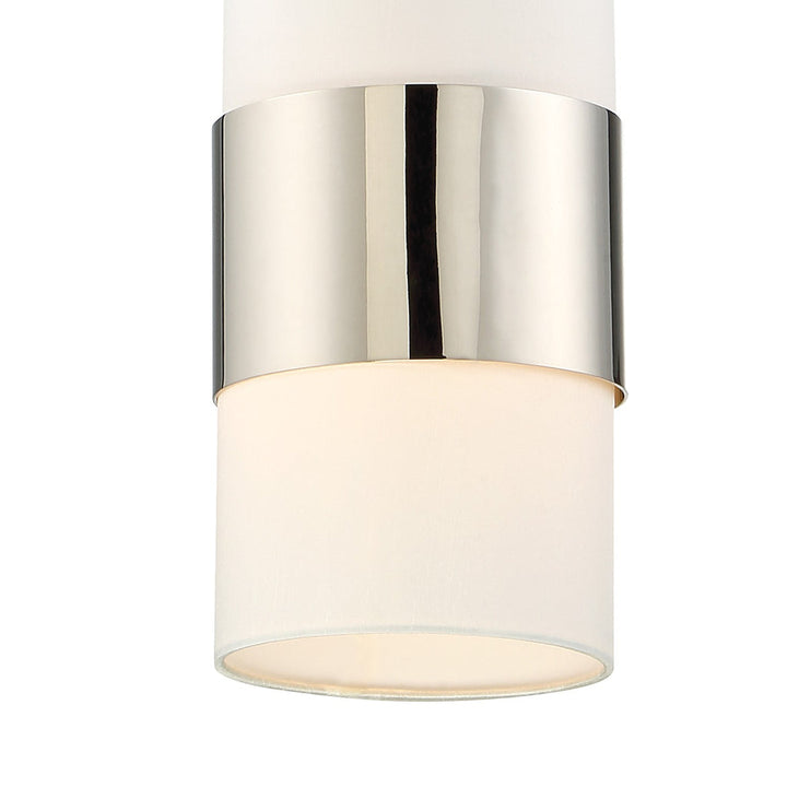 Libby Langdon Grayson 1 Light Polished Nickel Mini Pendant Crystorama