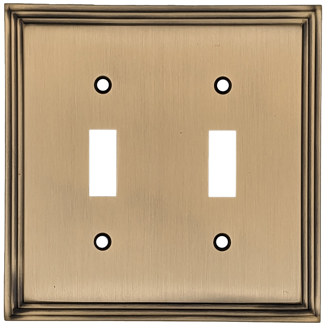 Kingston Classic Stepped Wall Plate (Antique Brass) COPPER MOUNTAIN HARDWARE