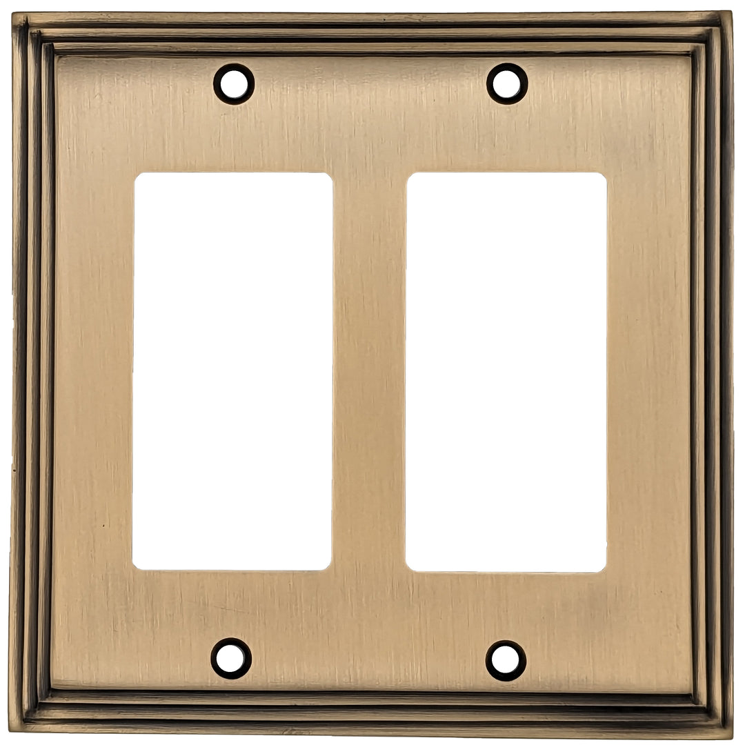 Kingston Classic Stepped Wall Plate (Antique Brass) COPPER MOUNTAIN HARDWARE