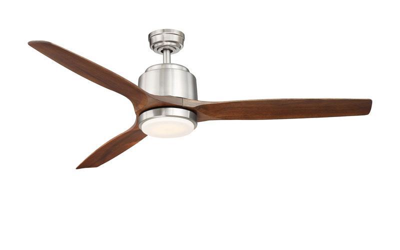 Reya 56 Inch Nickel Ceiling Fan Wind River