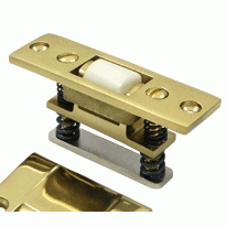 3 1/4 Inch Deltana Solid Brass Heavy Duty Roller Catch (Polished Brass Finish) DELTANA