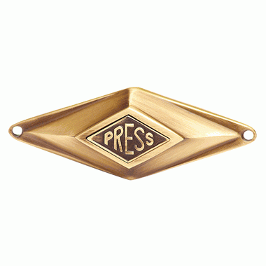 3 1/4 Inch Solid Brass Art Deco Diamond Doorbell Antique Brass Finish COPPER MOUNTAIN HARDWARE