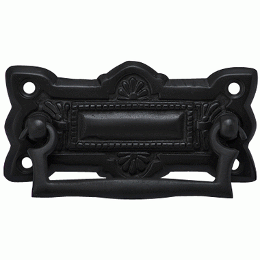 3 3/4 Inch (3 Inch c-c) Art Deco Solid Brass Drawer Pull