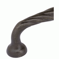 Emtek 3 5/8 Inch (3 Inch c-c) Tuscany Bronze Twist Fixed Pull (Medium Bronze Finish) EMTEK