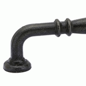 3 5/8 Inch (3 Inch c-c) Tuscany Bronze Ribbed Pull (Medium Bronze) EMTEK