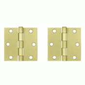 3 Inch x 3 Inch Steel Hinge (Brushed Brass Finish) DELTANA