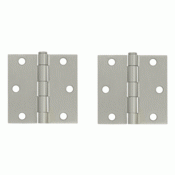 3 Inch x 3 Inch Steel Hinge (Brushed Nickel Finish) DELTANA