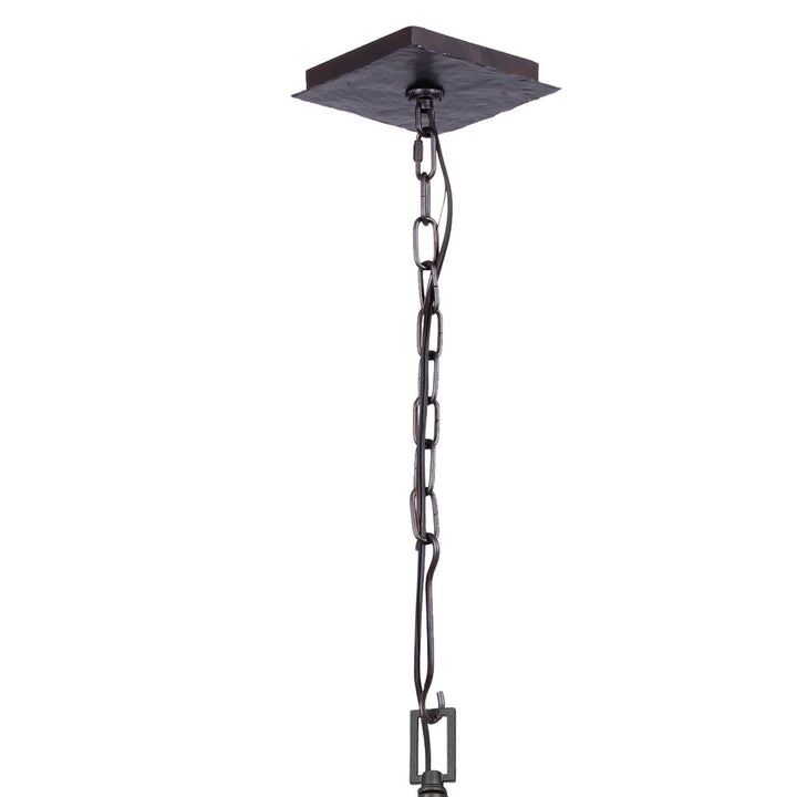 Crystorama Crystorama Capri 7 Light Raw Steel Chandelier
