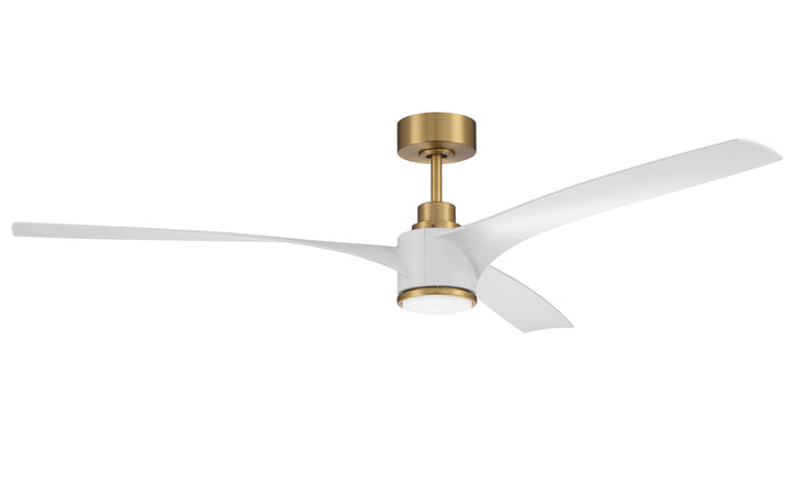 60" Phoebe in Satin Brass w/ White Blades CRAFTMADE