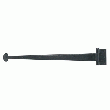 36 Inch Iron Art Bean Strap Hinge (Matte Black Finish) ACORN MANUFACTURING