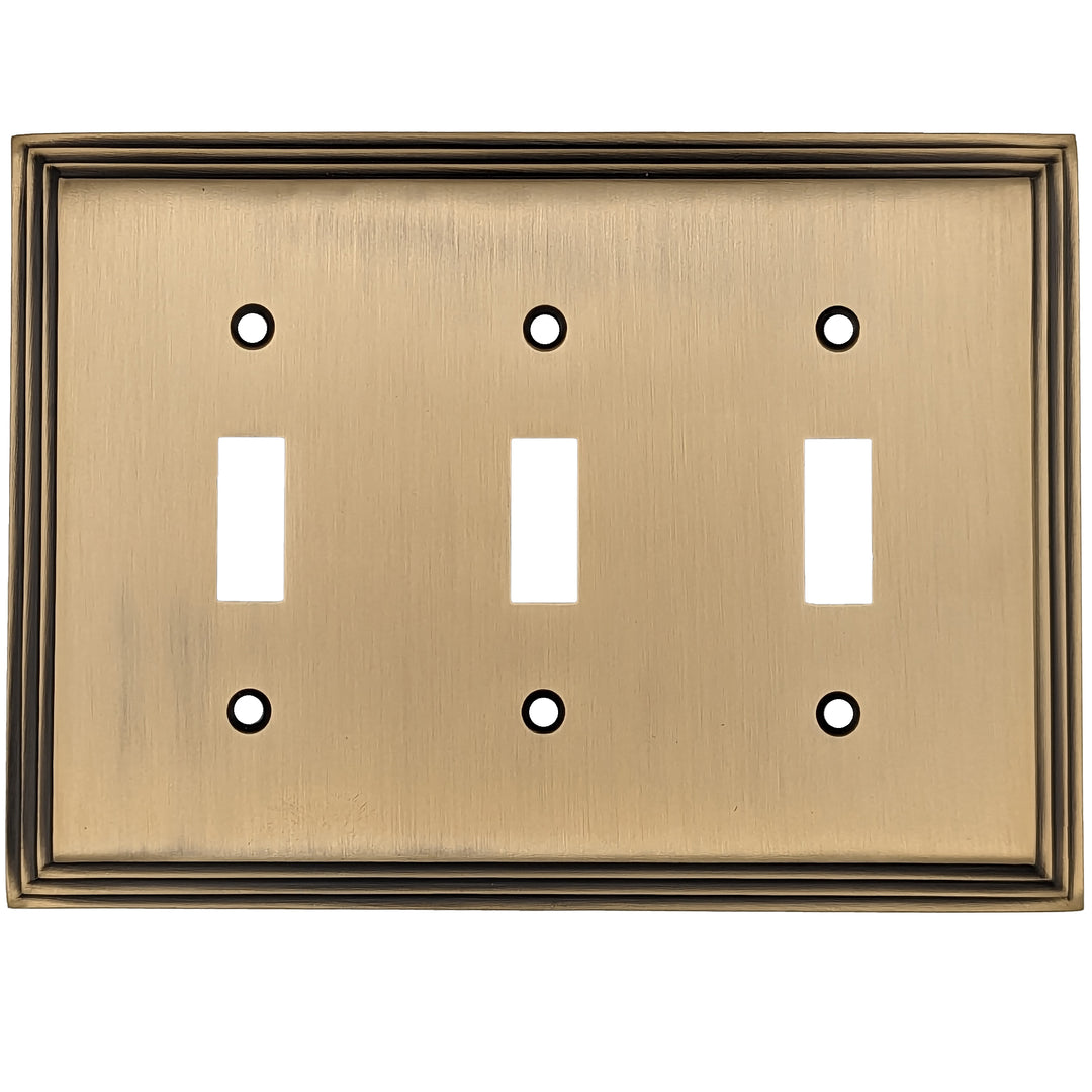 Kingston Classic Stepped Wall Plate (Antique Brass) COPPER MOUNTAIN HARDWARE