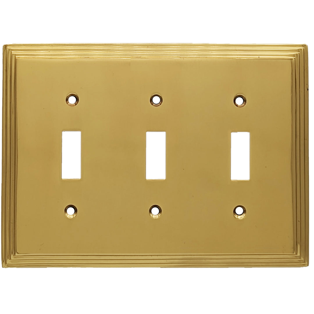 Kingston Classic Stepped Wall Plate (Polished Brass) COPPER MOUNTAIN HARDWARE