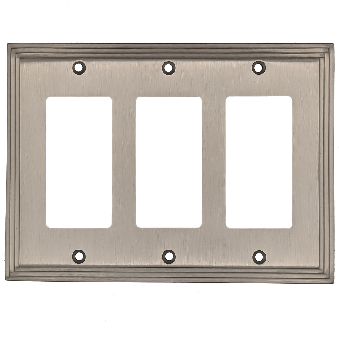 Kingston Classic Stepped Wall Plate (Satin Nickel) COPPER MOUNTAIN HARDWARE