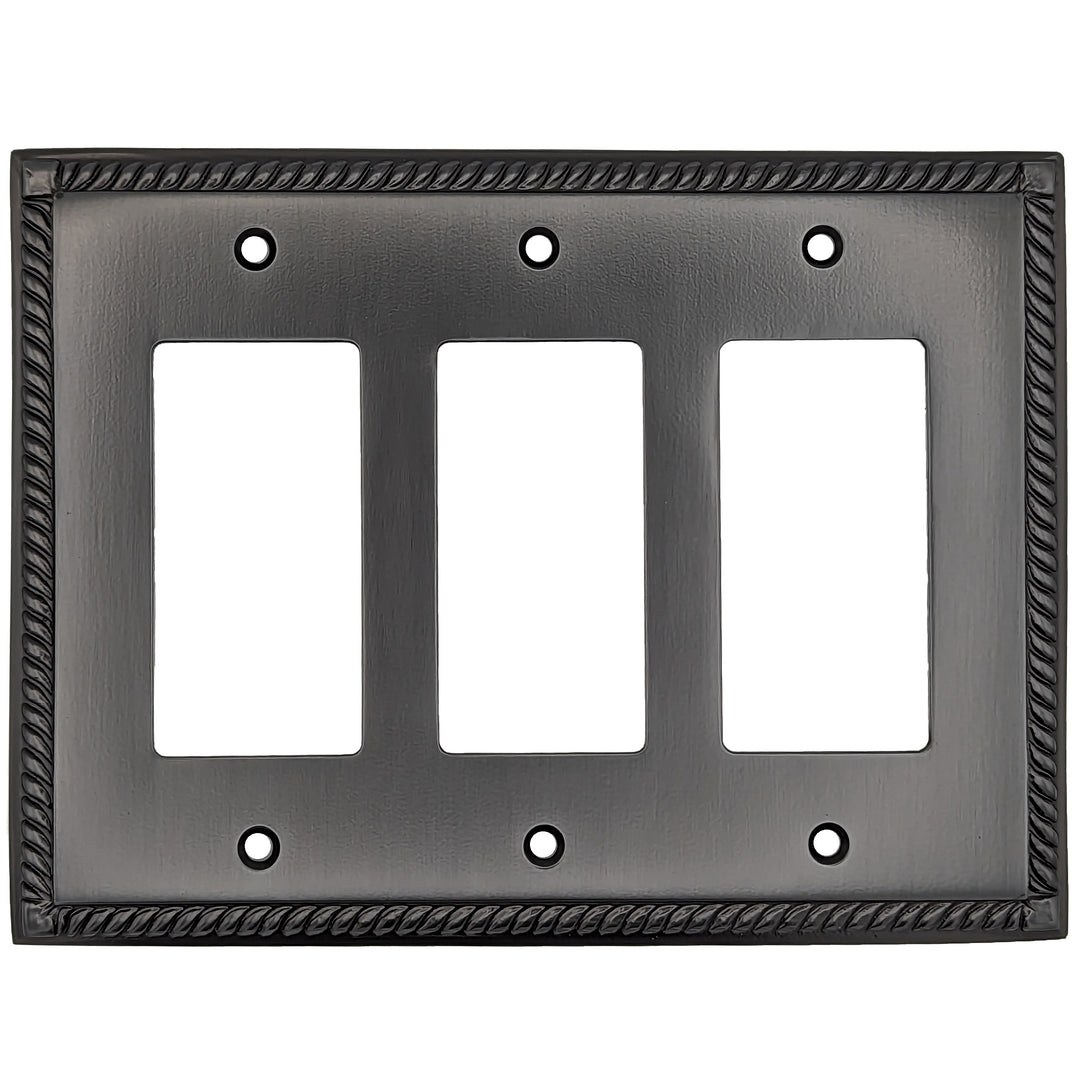 English Georgian Roped Wall Plate (Oil Rubbed Bronze) COPPER MOUNTAIN HARDWARE