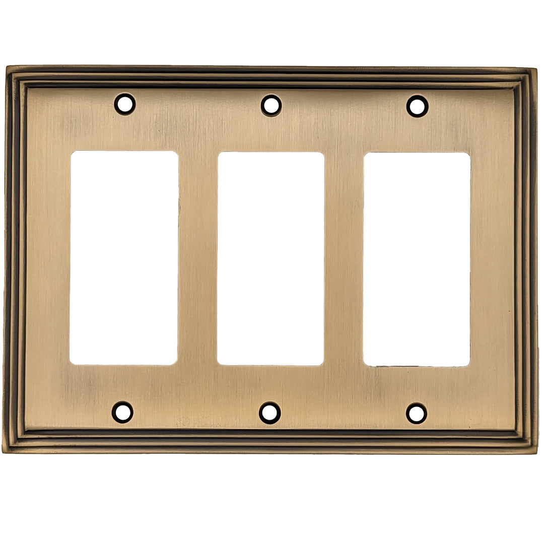 Kingston Classic Stepped Wall Plate (Antique Brass) COPPER MOUNTAIN HARDWARE