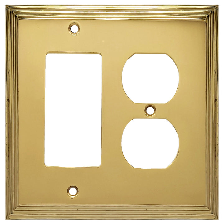 Kingston Classic Stepped Wall Plate (Polished Brass) COPPER MOUNTAIN HARDWARE