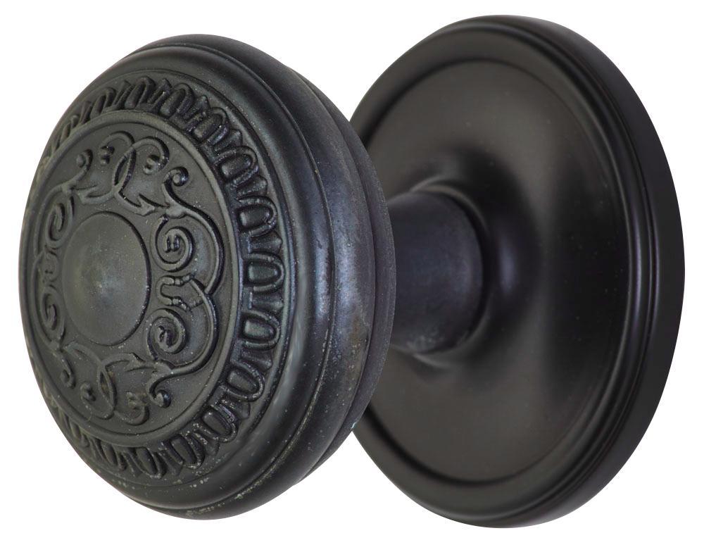 Traditional Rosette Door Set with Egg & Dart Door Knobs (Several Finishes Available) COPPER MOUNTAIN HARDWARE