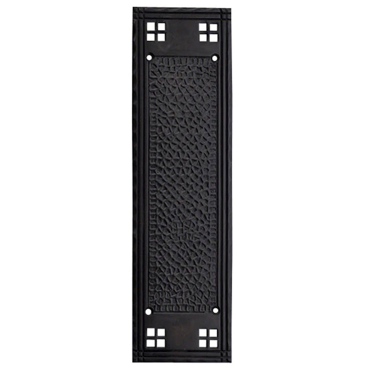 12 Inch Craftsman Style Push Plate COPPER MOUNTAIN HARDWARE